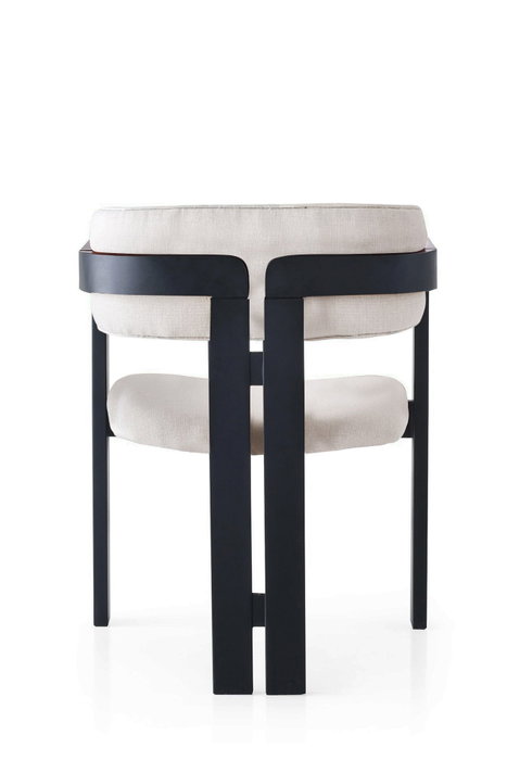 Hanah Home Silla CO-045 Crema y Negro